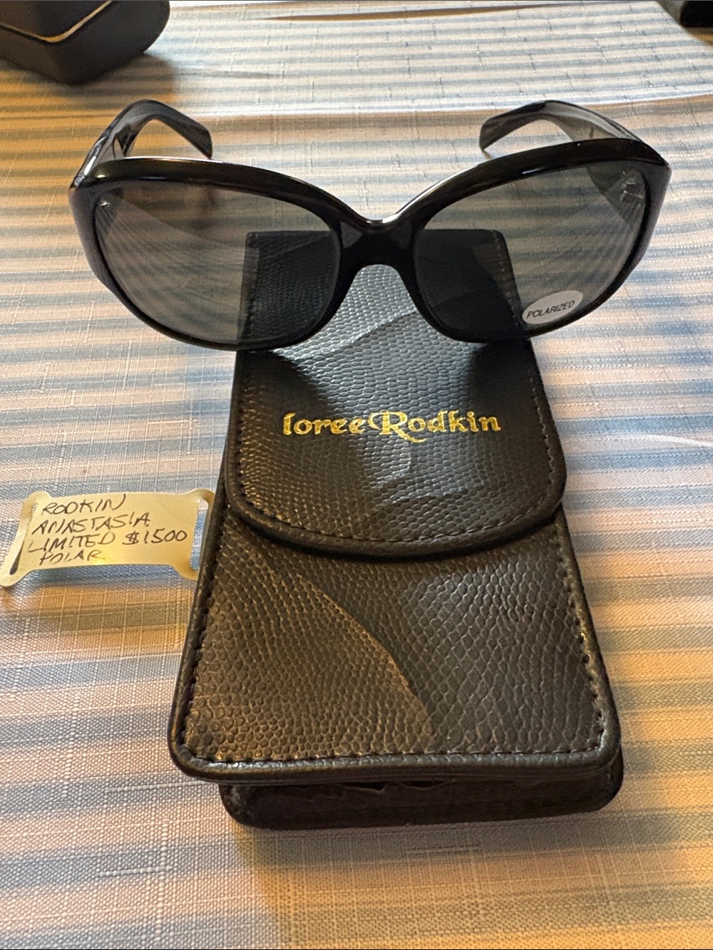 Anastasia Black Oversized Polarized Women's Sunglasses